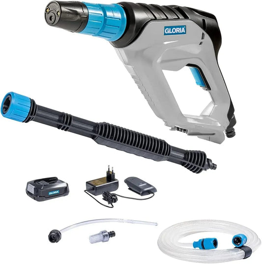 Druckreiniger, Akku, 18 V, kabellos, GLORIA, Mobiler Akku Druckreiniger MultiJet 18V Set