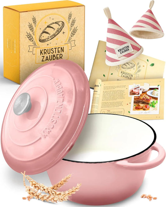 Topf, Gusseisen, für knuspriges hausgemachtes Brot, KRUSTENZAUBER