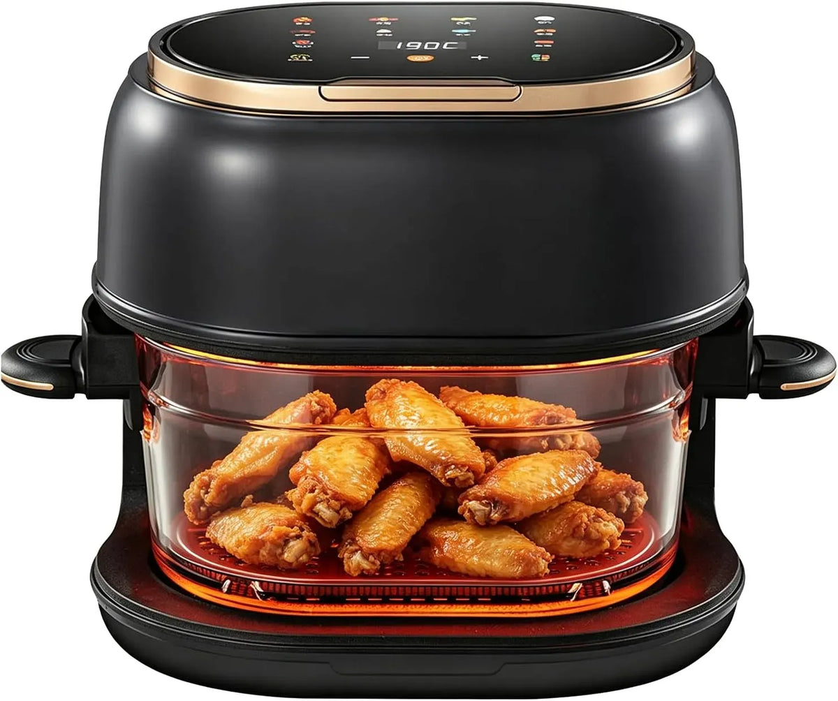 Geschirrspüler, 4 L, 1350 W, Spülmaschine, Heißluftfritteuse, Touch-Bedienung, Timer, 4L Airfryer
