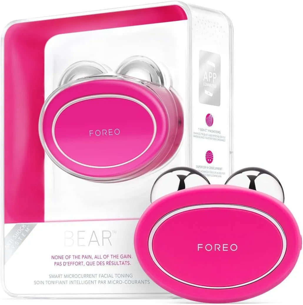 1er Mikrostrom-Facelifting-Gerät, Gesichtsmassagegerät, Mikrostromgerät, 1 Stück, FOREO BEAR