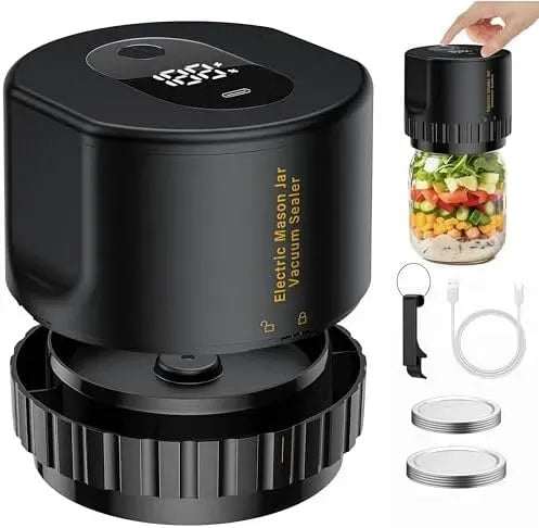 Schwarz, für Eco Seal Pro tragbarerVakuumversieglermitLeistungsstarkemAkkuundEIN‑Knopf‑BedienungfürCampingundPicknick