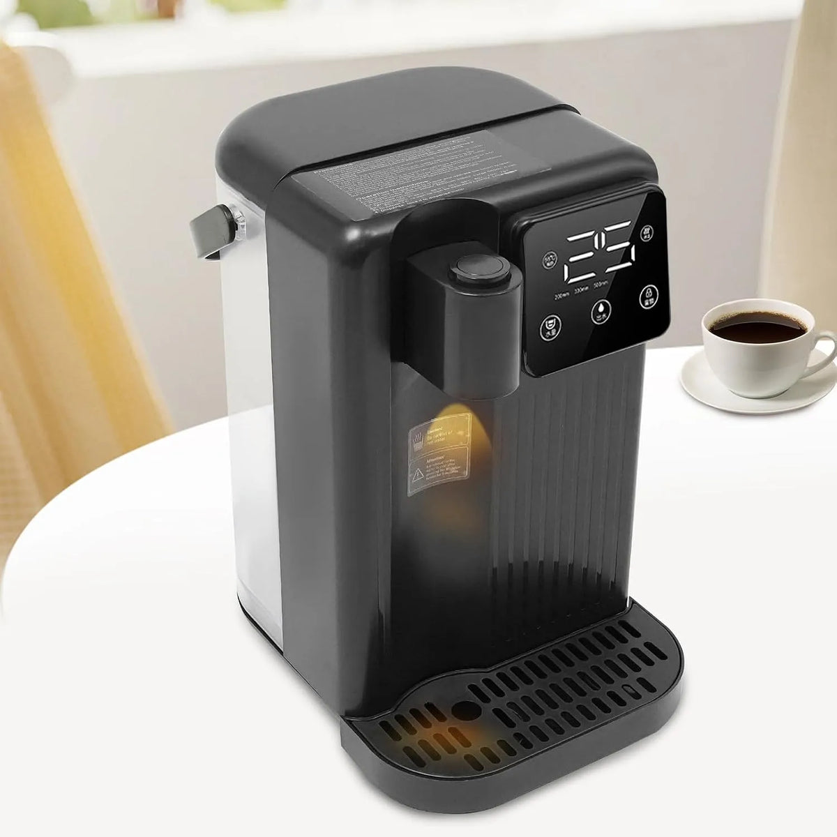 Heißwasser-Sofortspender, Desktop-Wasserspender, 3 L, 1700 W, Touch-Bedienung, Schwarz