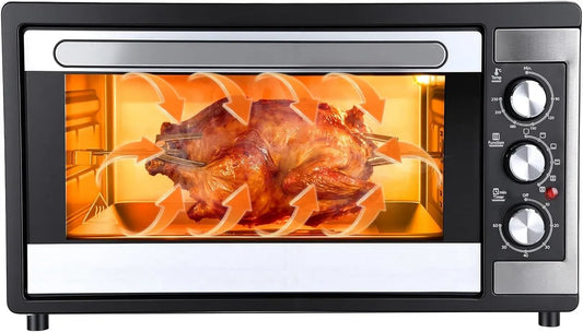 Backofen 9-in-1, 46 L, 1500 W, Schwarz, 1500W Powerful Electric Kitchen, 6 Accessories EU