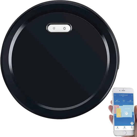Staubsauger, WLAN, 500 mAh, App, HEPA, elektrisches Staubsauggerät, Sichler Haushaltsgeräte Wischroboter Nass: WLAN-Staubsauger-Roboter