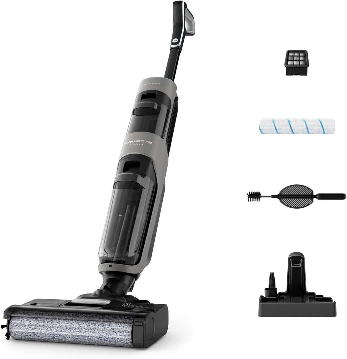 Rowenta 50min Staubsauger, elektrisches Staubsauggerät, X-Clean 4 kabelloser Nass-und Trockenstaubsauger