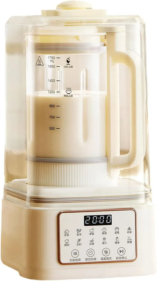 Sojamilchbereiter, Milchmaschine, 1750 ml, Warmhaltefunktion, Wärmefunktion
