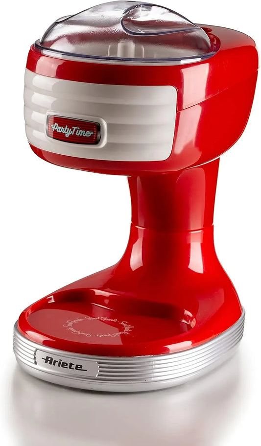 Granita-Zubereiter, Crusher, 30 W, Edelstahl, Rot