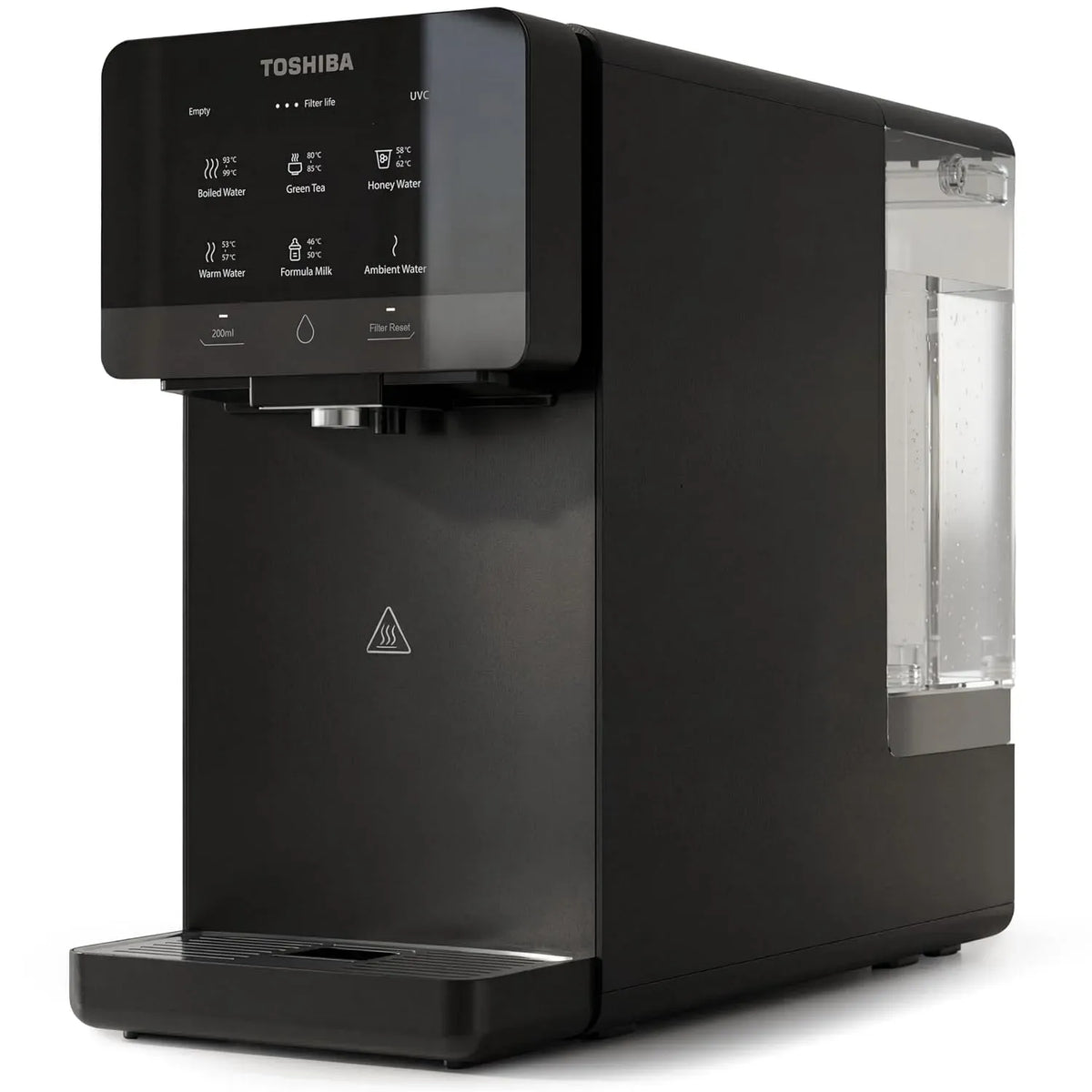 Toshiba Heißwasserspender, Osmoseanlage, Wasserfilter, Auftisch, Heißwasserbereiter, Trinkwasserfiltersystem, Grau