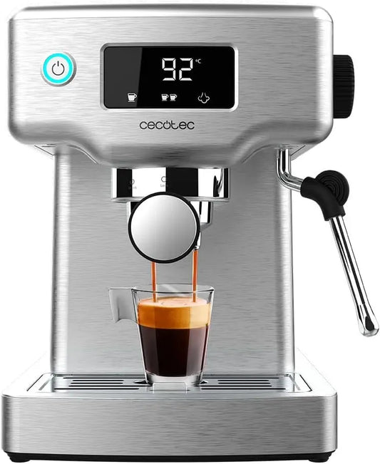 Cecotec Espressomaschine, 1,8 L, 1465 W, Kaffeemaschine für Espresso, Espressomaschine Power Espresso 20 Barista Compact