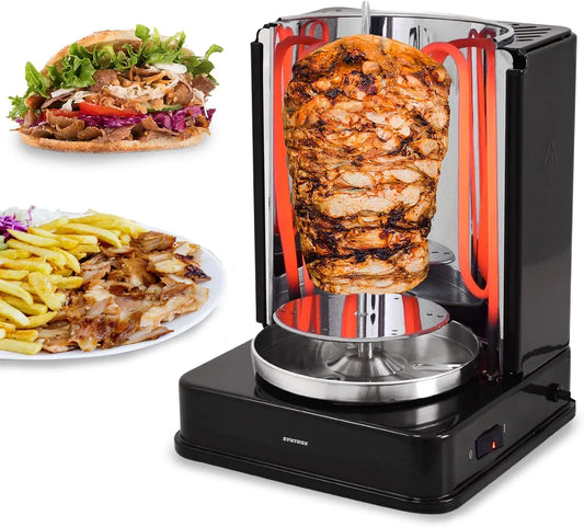 Vertikalgrill ROT-A-1400W-BLACK-Bilbao, 1400 W, Hähnchengrill, Schwarz