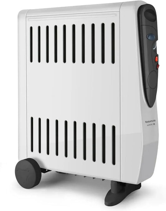 Taurus Luftbefeuchter, elektrische Ölheizung, 2500 W, Transportrollen, Thermostat, Grau