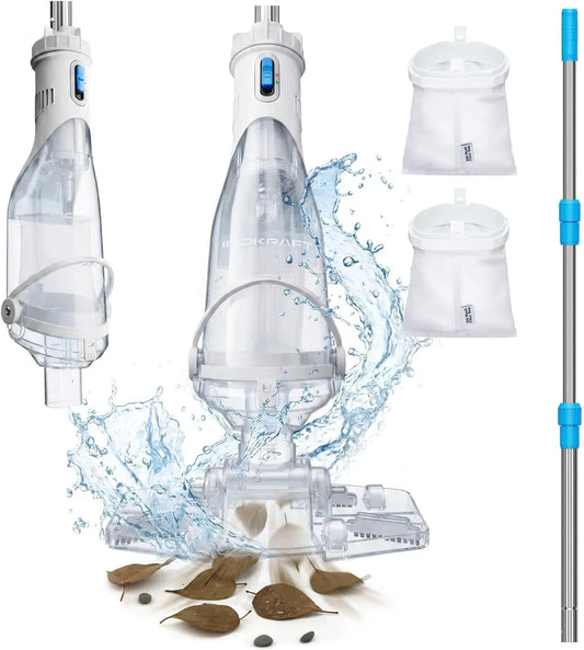 Schwimmbadreiniger, Bodensauger, Poolsauger, Akku, Poolreiniger, 150cm, 150 cm, 4300 l/h, kabellos, für Aufstellpools