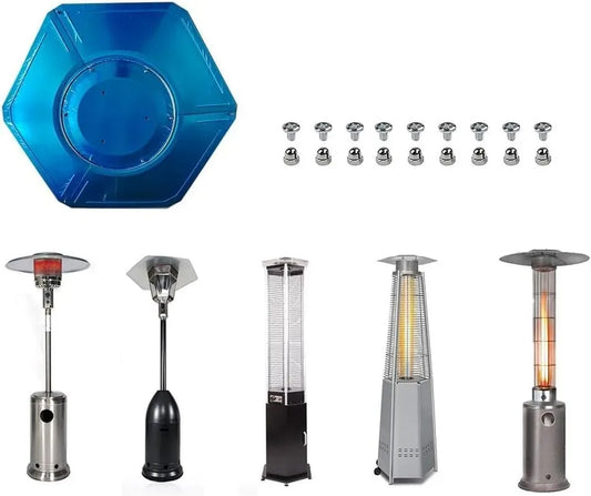 Gerätezubehör, 86cm, Hitzeschild, 86cm Aluminium für Gasheizer Terrassenstrahler