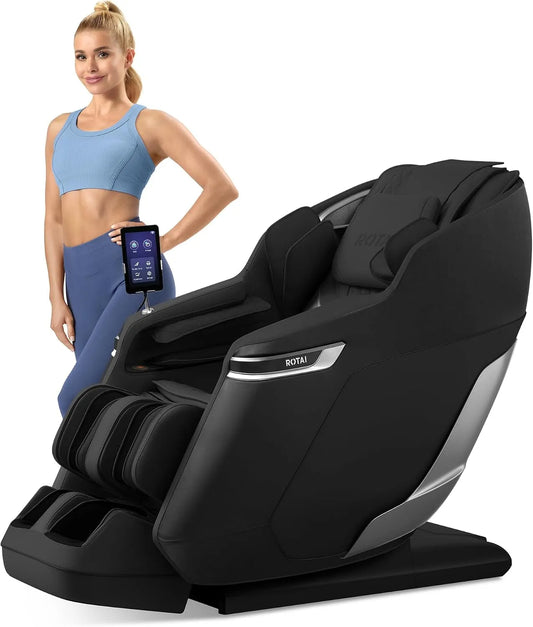 Relax- und Massagesessel, ROTAI, Bluetooth, Schwarz, SL-Track Ganzkörpermassage mit Bodyscan
